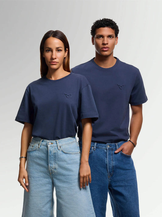 Embossed Logo T-Shirt - S - Moonslate